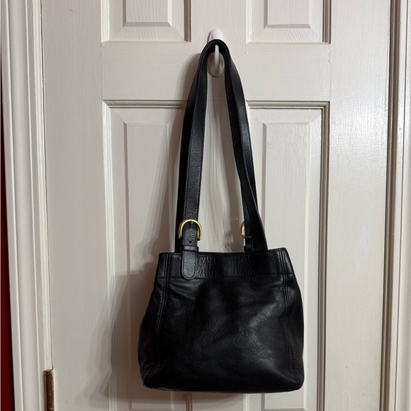 Coach Handbags - Vintage Black Coach Soft Leather Shoulderbag